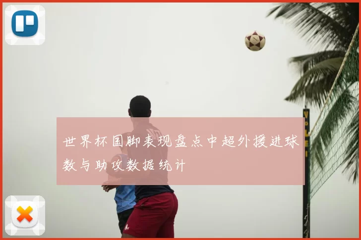 世界杯国脚表现盘点中超外援进球数与助攻数据统计
